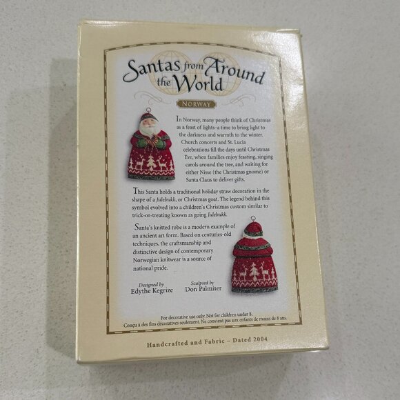 HALLMARK Keepsake Santas from Around the World NORWAY - Picture 8 of 11